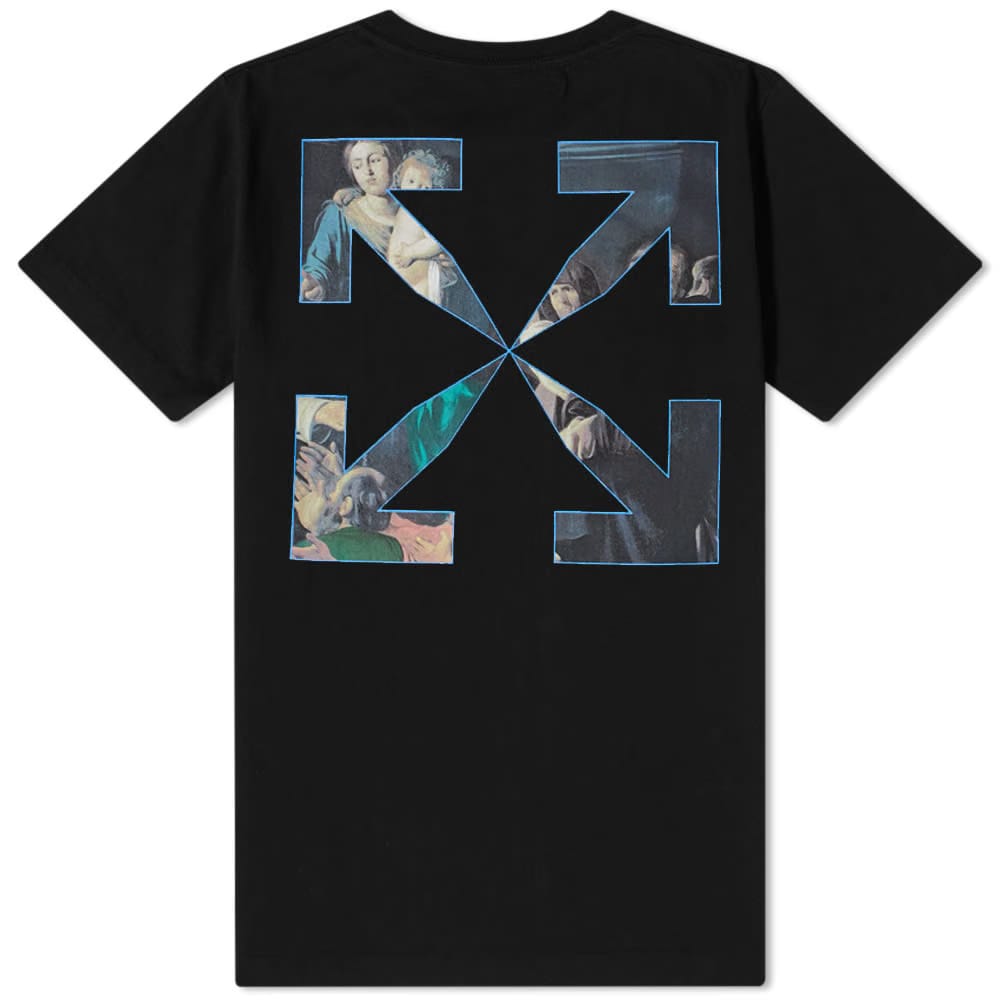 Off-White Caravaggio Arrow Black Multicolor Slim Fit T-Shirt