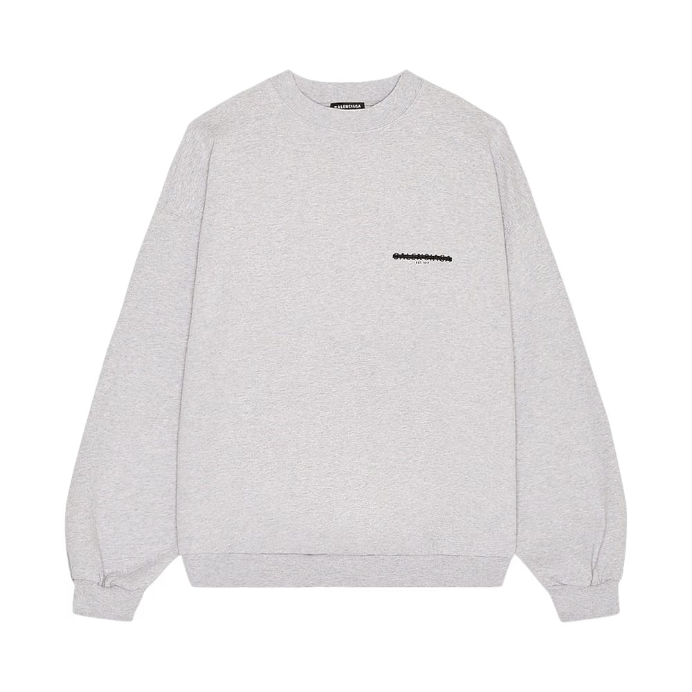 Balenciaga Oversized Crewneck Dark Heather Grey