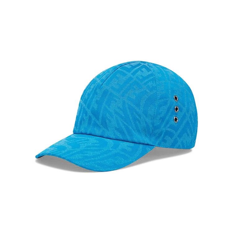 Fendi FF Print Baseball Cap Light Blue