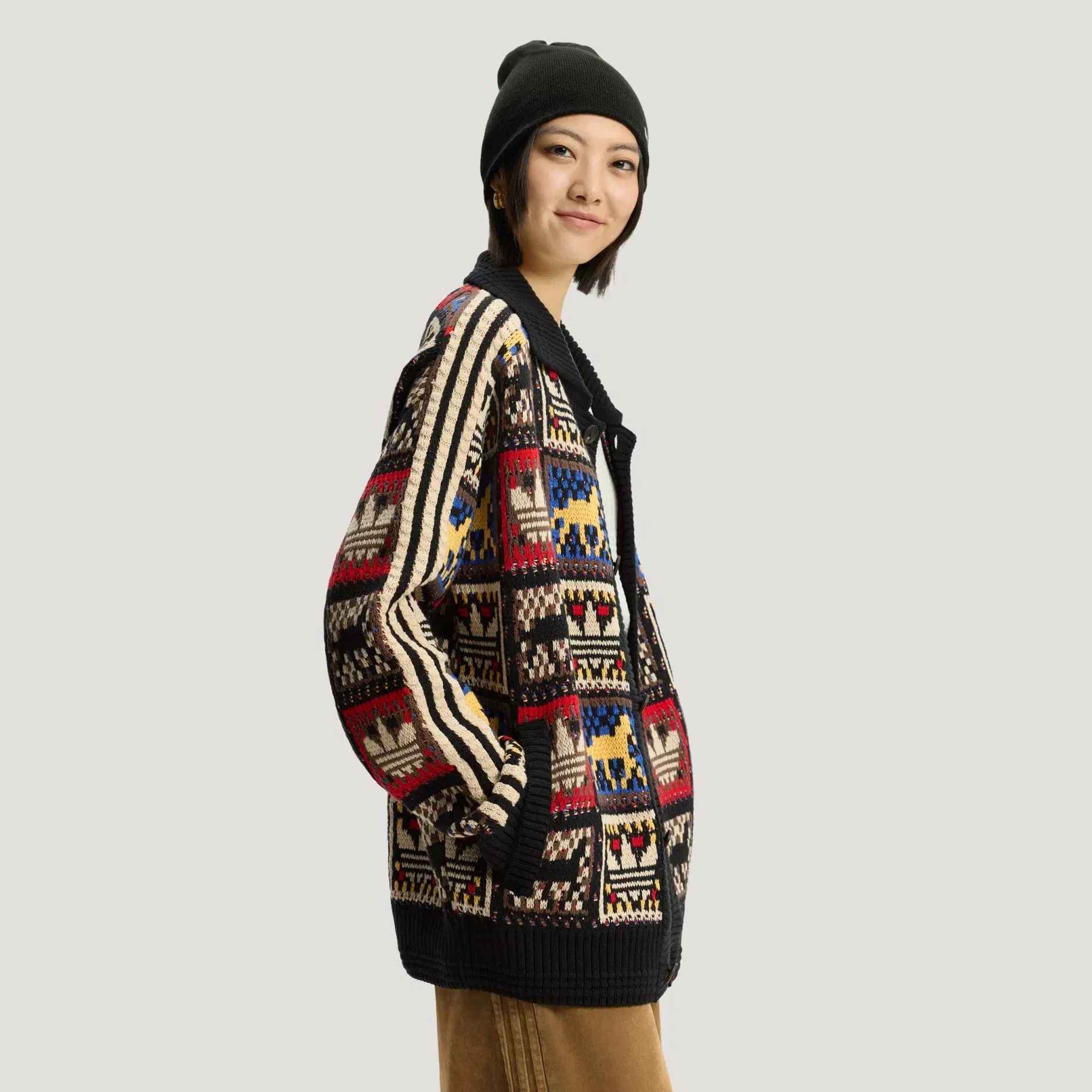 CRAFTED JACKET SWEATER Black