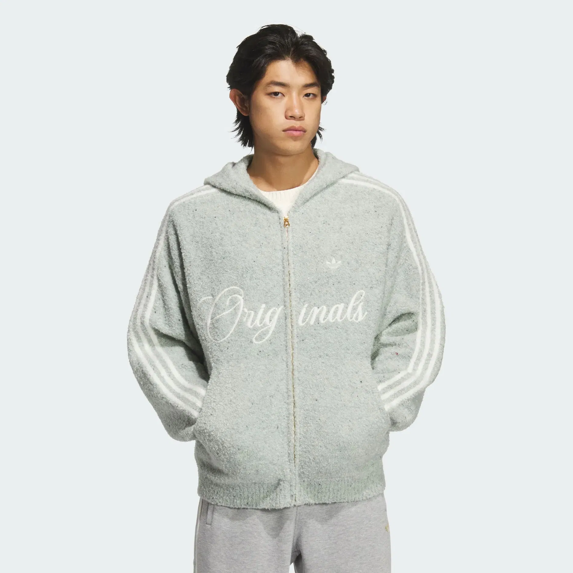 CRAFTED JACKET Hoodie Linen Green