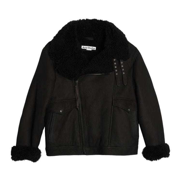 Acne Studios Liana Shearling Jacket Black