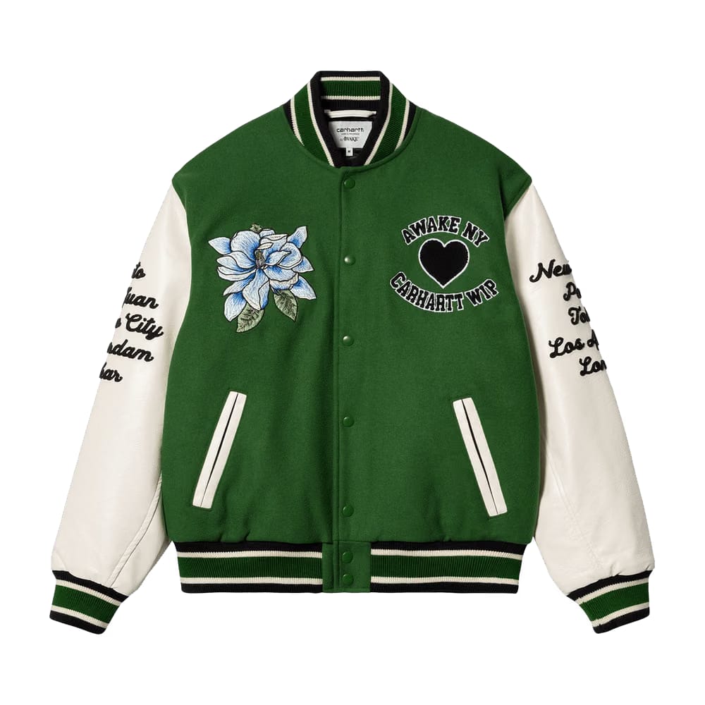 Carhartt WIP x Awake NY Teddy Jacket Dark Green/Wax