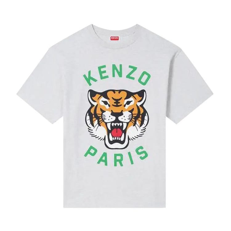 Kenzo Lucky Tiger Oversize T-Shirt Pale Grey