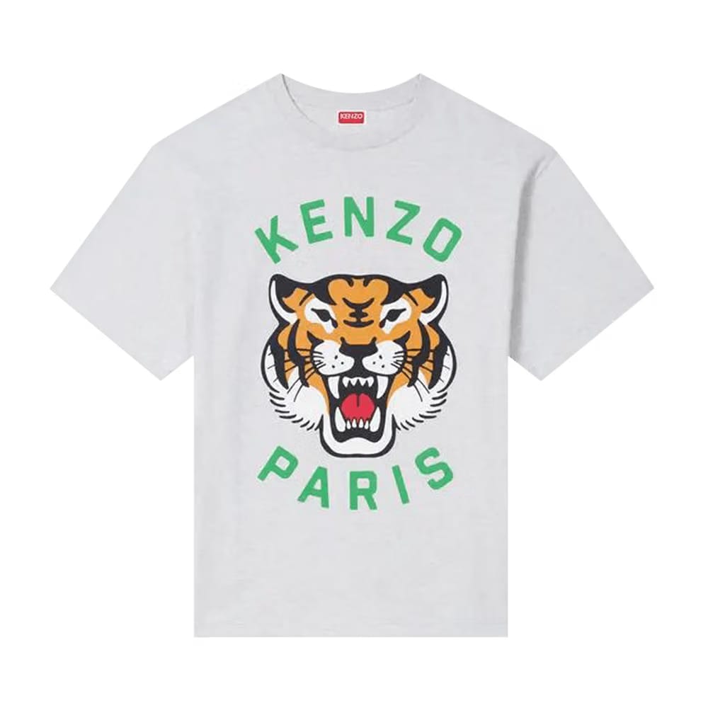 Kenzo Lucky Tiger Oversize T-Shirt Pale Grey