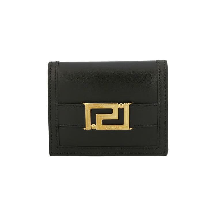 Versace Greca Goddess Bifold Wallet Black/Gold