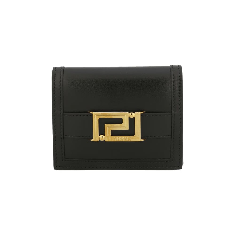 Versace Greca Goddess Bifold Wallet Black/Gold