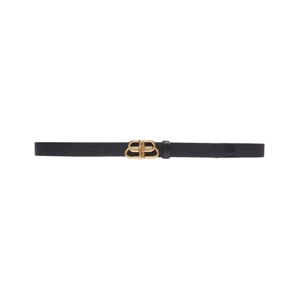Balenciaga BB Thin Belt Black