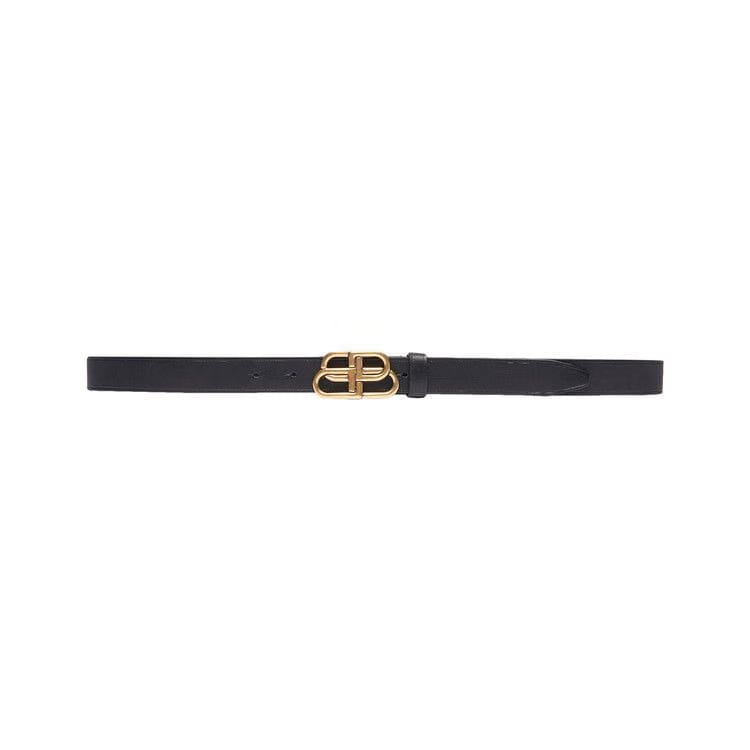 Balenciaga BB Thin Belt Black