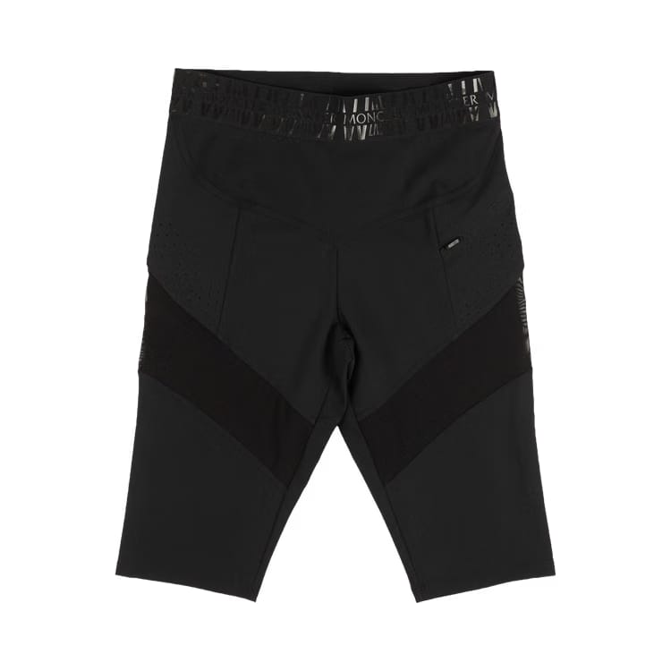 Moncler Logo Waist Pocket Bike Shorts Black