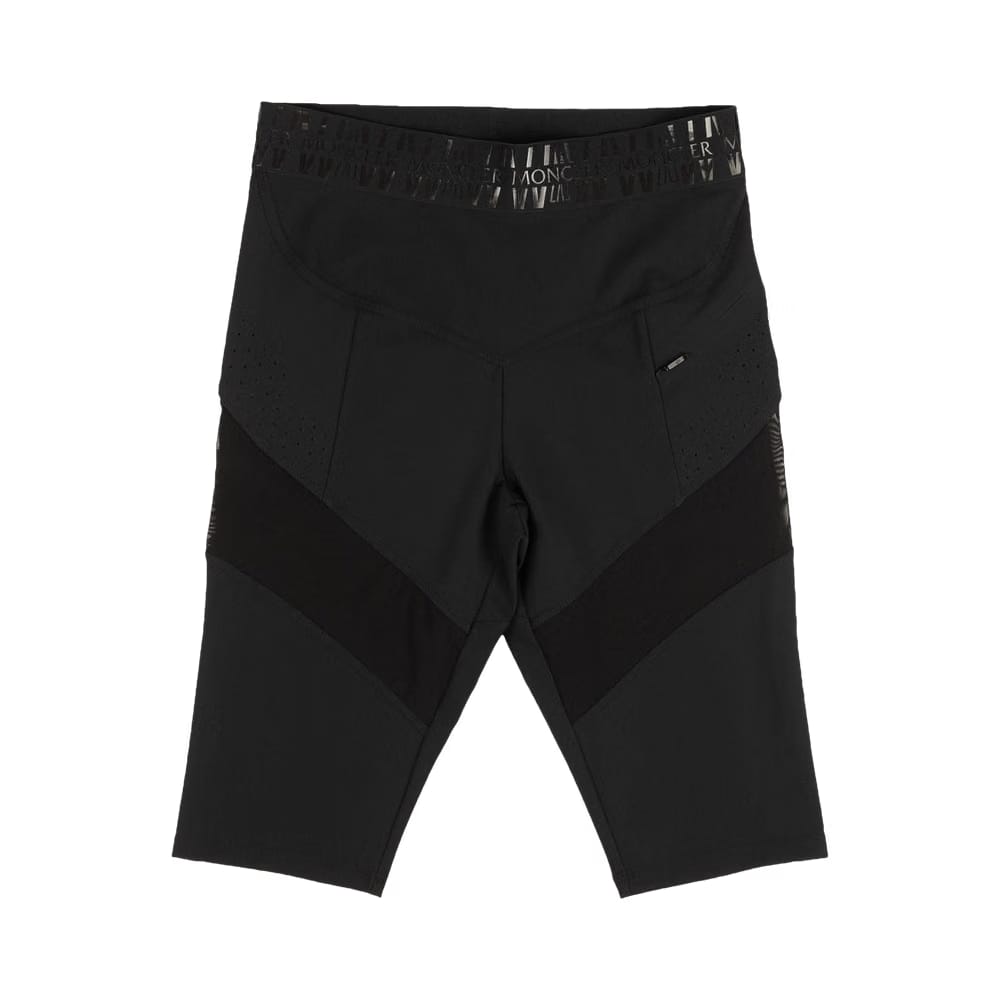 Moncler Logo Waist Pocket Bike Shorts Black