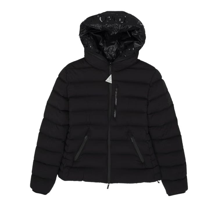 Moncler Herbe Full Zip Puffer Jacket Black