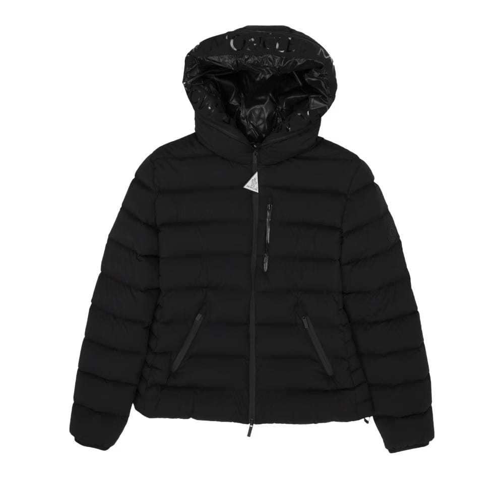 Moncler Herbe Full Zip Puffer Jacket Black