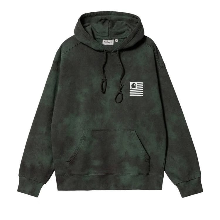 Carhartt WIP Hooded Chromo Sweatshirt Treehouse Chromo/White
