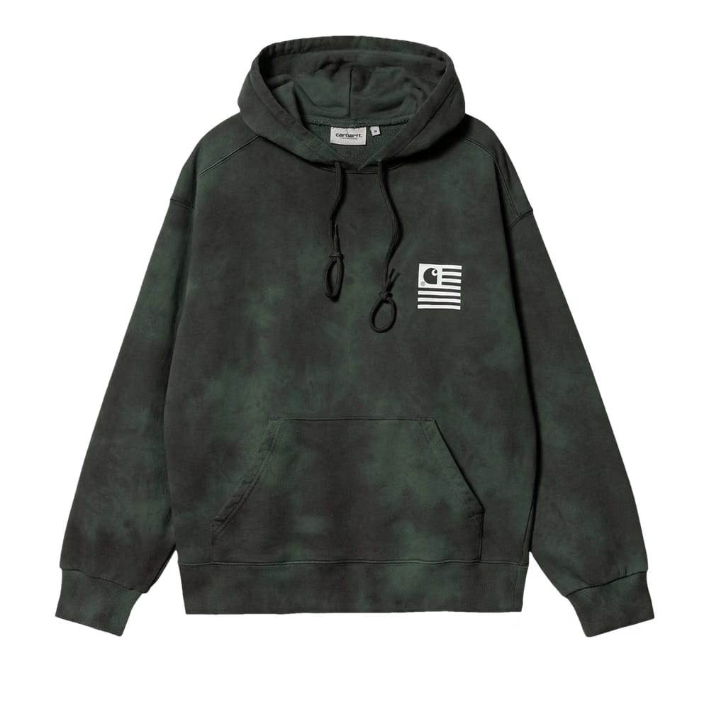 Carhartt WIP Hooded Chromo Sweatshirt Treehouse Chromo/White