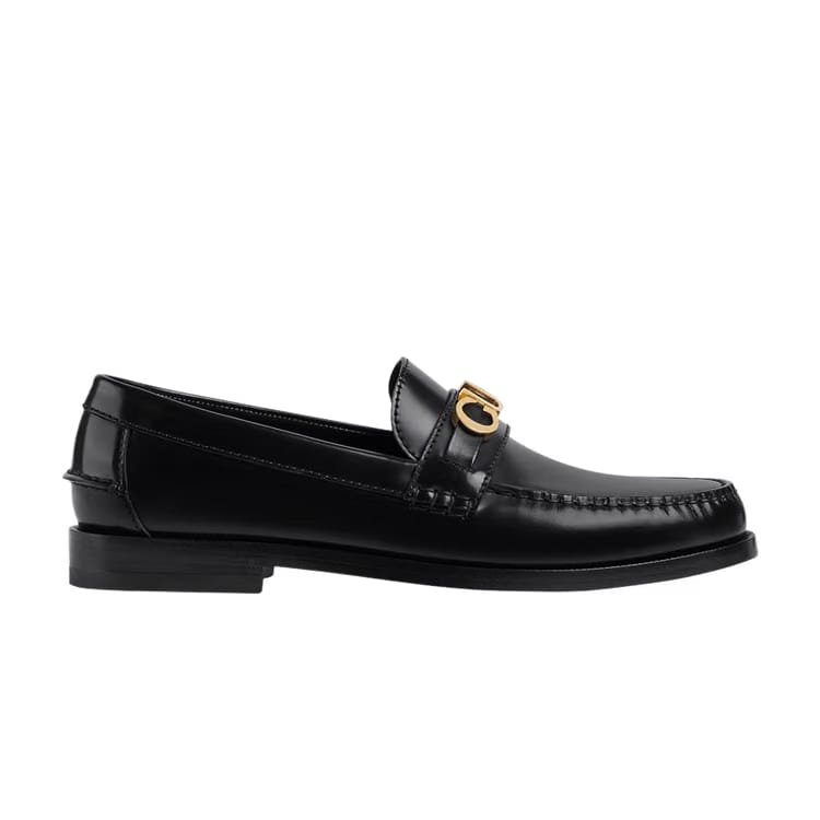 Gucci Cara Logo Snaffle Loafer Black