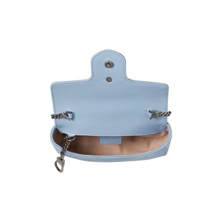Gucci GG Marmont Super Mini Bag Pastel Blue