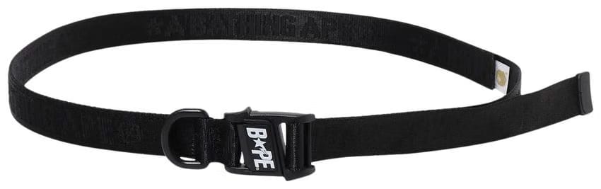 BAPE Logo Tape Belt Black