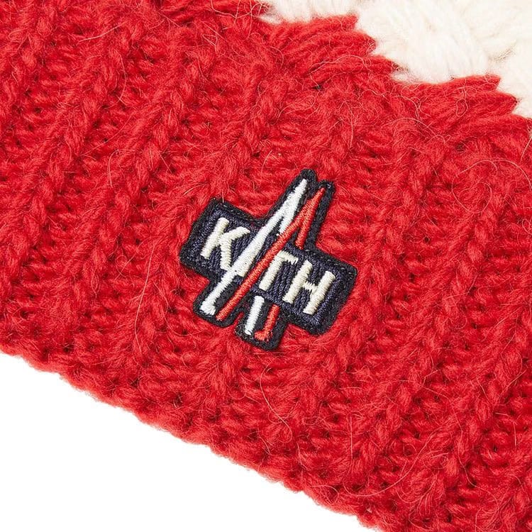 Moncler Genius x Kith Knit Beanie Navy/White/Red
