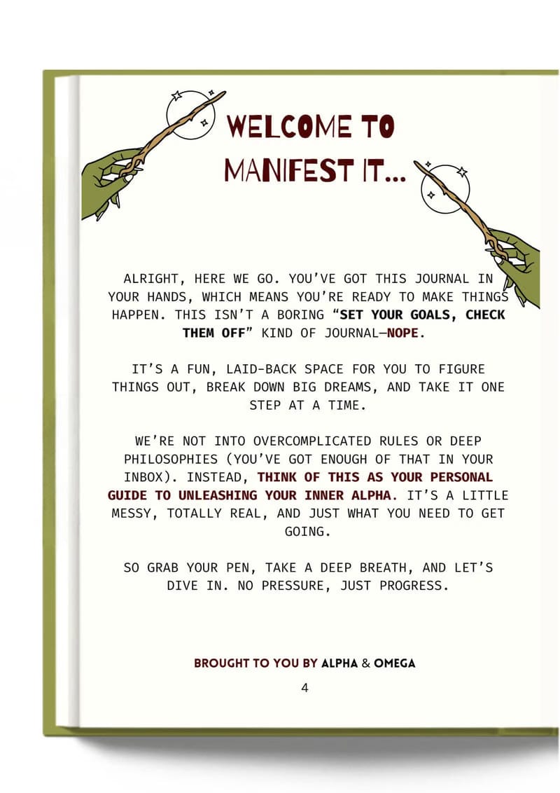 MANIFESTATION JOURNAL- READY TO SHIP