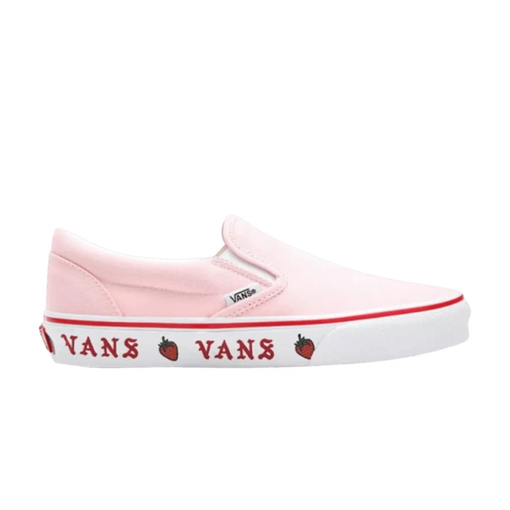 Vans Classic Slip-On Sidewall Print - Strawberry
