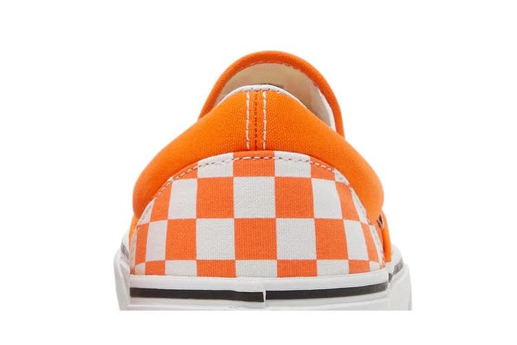 Vans Classic Slip-On Orange Tiger Checkerboard