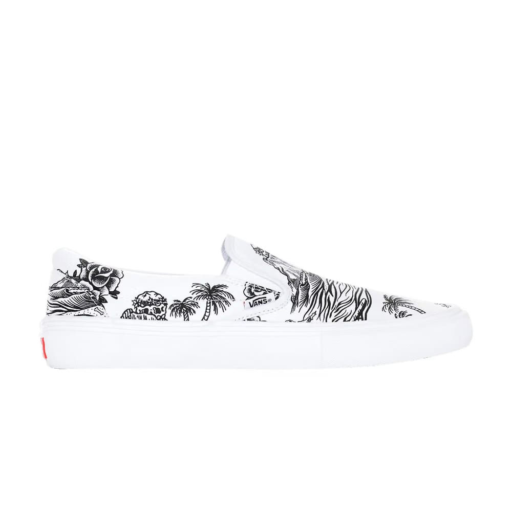 Sketchy Tank x Vans Slip-On Pro Tattoo Art