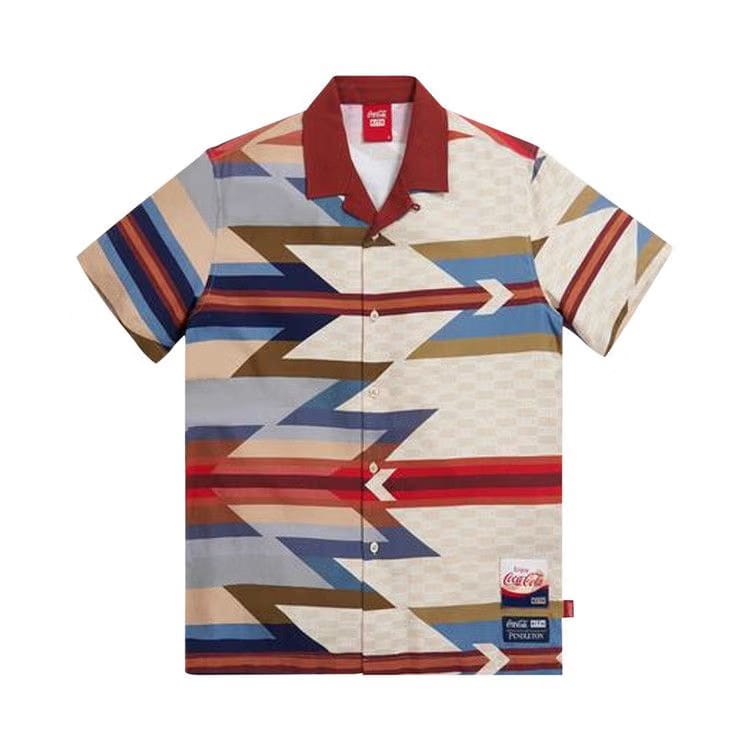 Kith x Coca-Cola x Pendleton Camp Collar Shirt Maroon/Multi