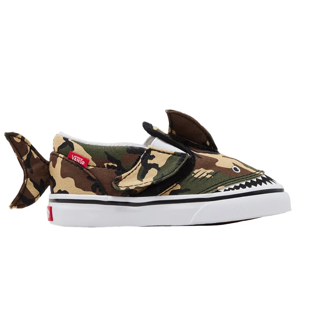 Vans Slip-On V Toddler Camo Shark