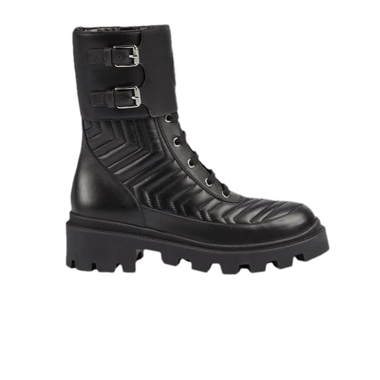 Gucci Wmns Leather Ankle Boot 'Interlocking G'