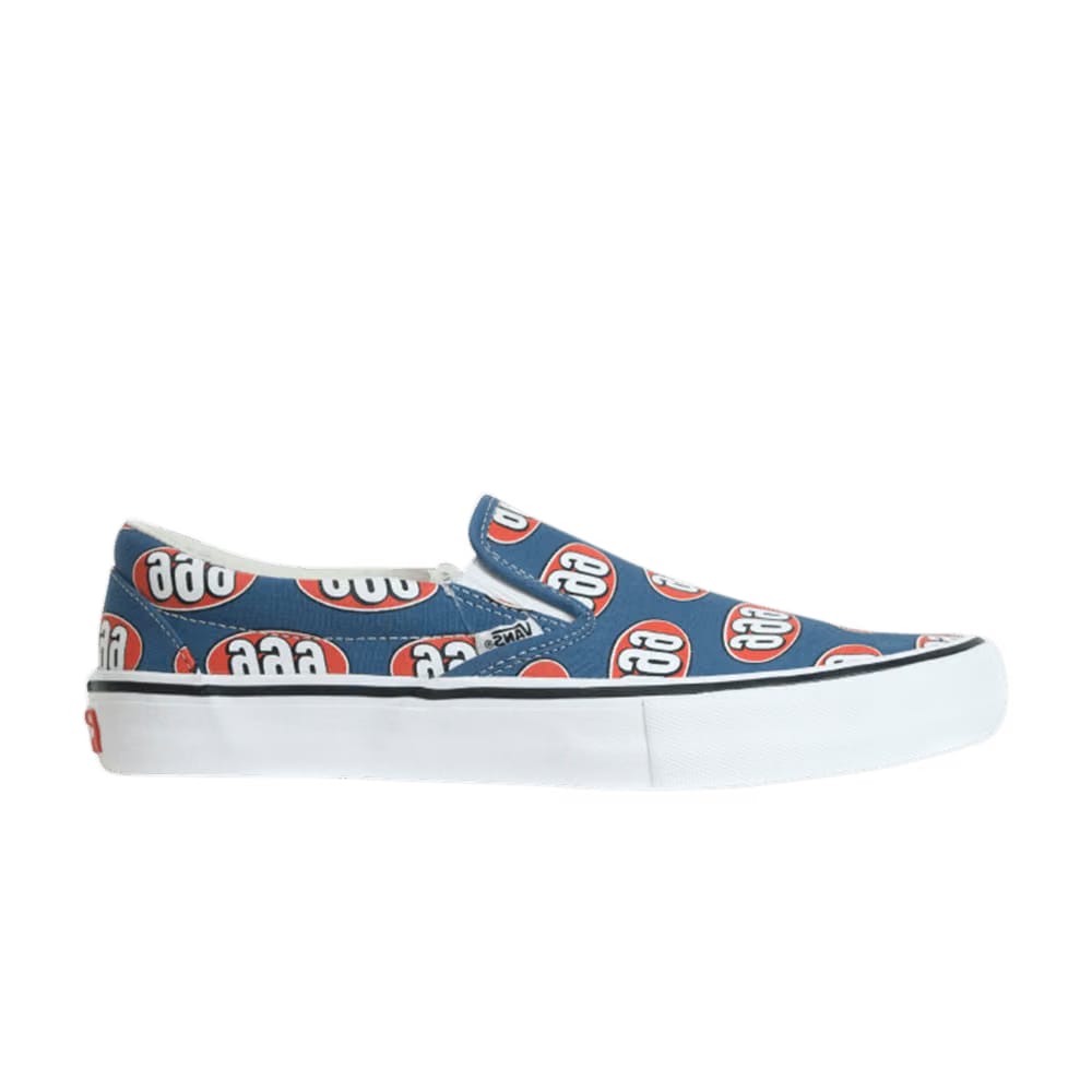 Supreme x Vans Slip-On Navy 666