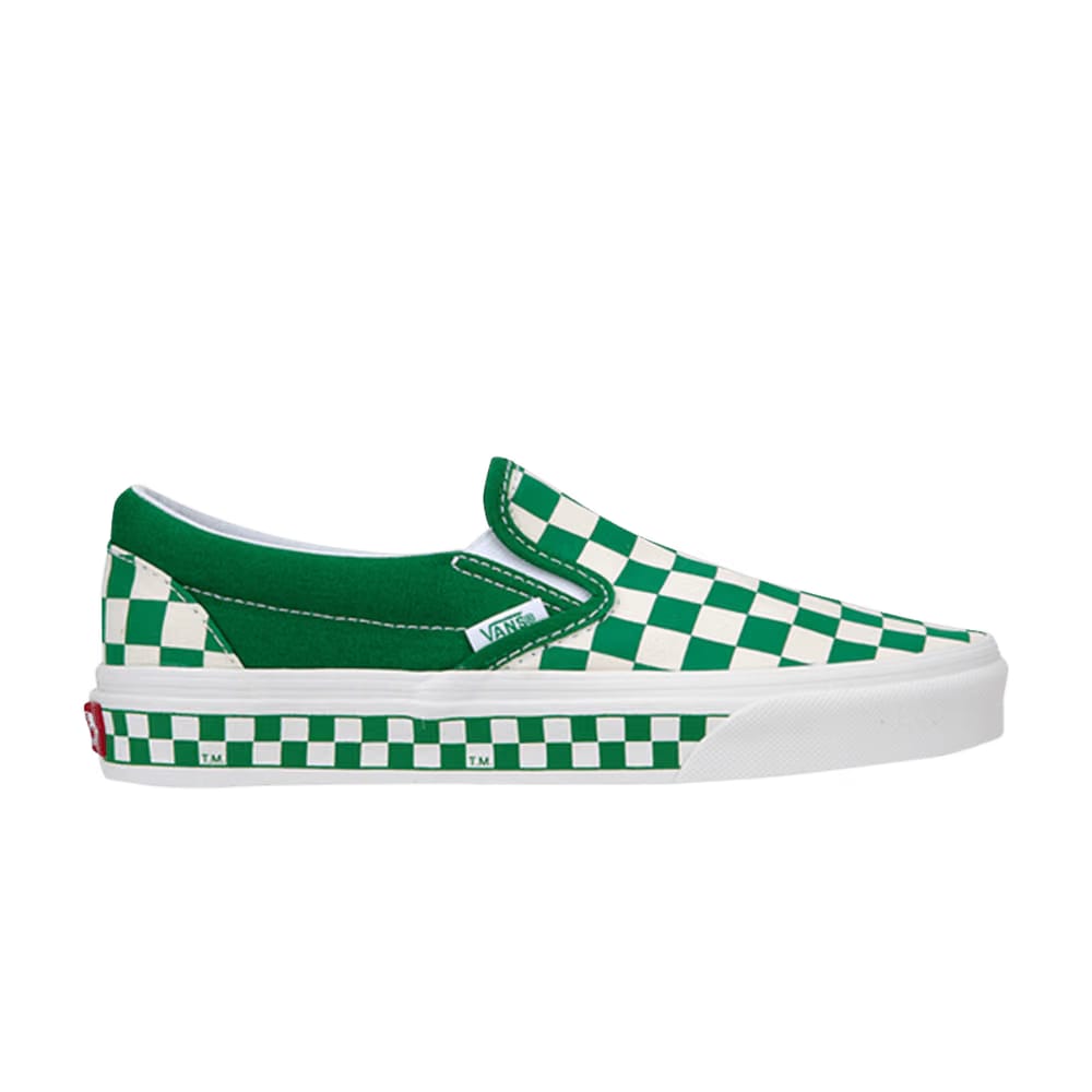 Vans Classic Slip-On Nextor Checkerboard - Jolly Green