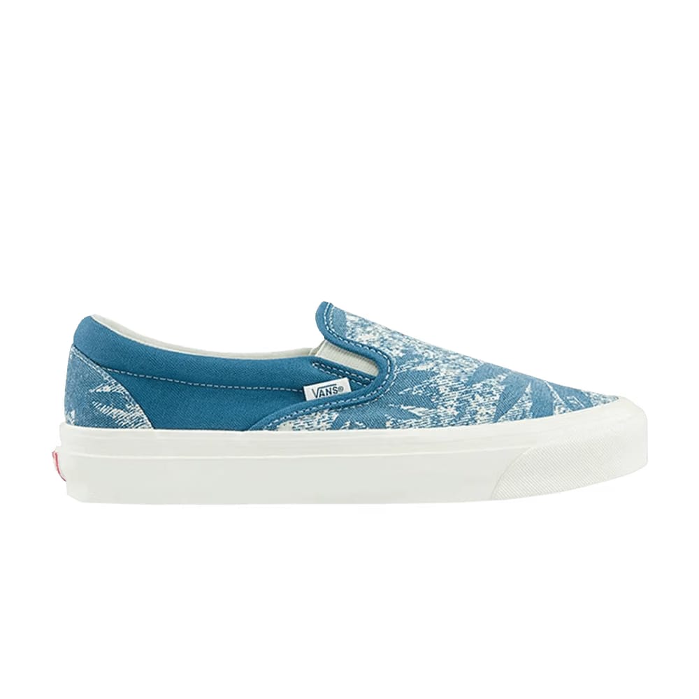Vans OG Classic Slip-On LX Palm Acid Wash Summer Leaf - Navy