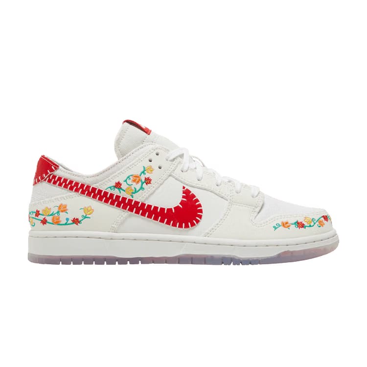Nike Dunk Low White And University Red