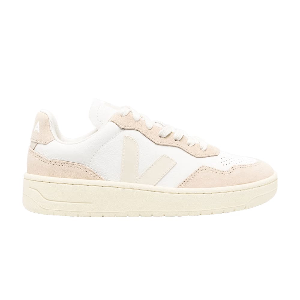 Veja V-90 Leather Pierre White