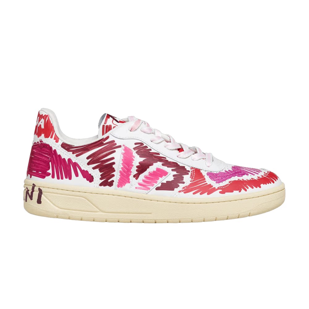 Marni x Veja V-10 Low Scribble