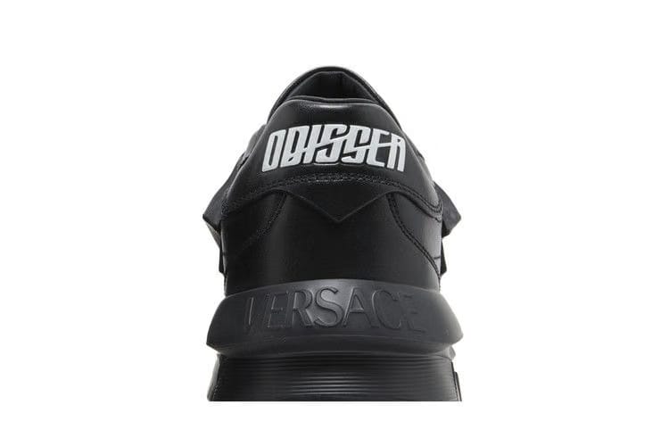 Versace Odissea Caged Rubber Medusa Sneaker Triple Black
