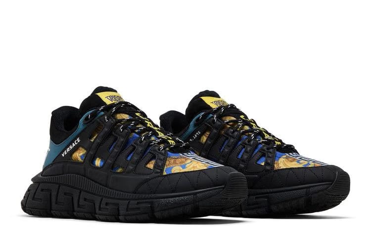 Versace Trigreca Medusa Renaissance Print - Blue
