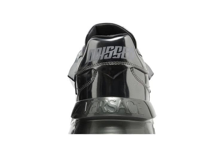 Versace Odissea Caged Rubber Medusa Sneaker Metallic Grey