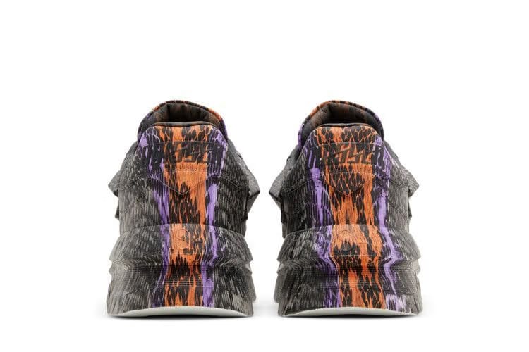 Versace Odissea Caged Rubber Medusa Sneaker Grey Orange Python