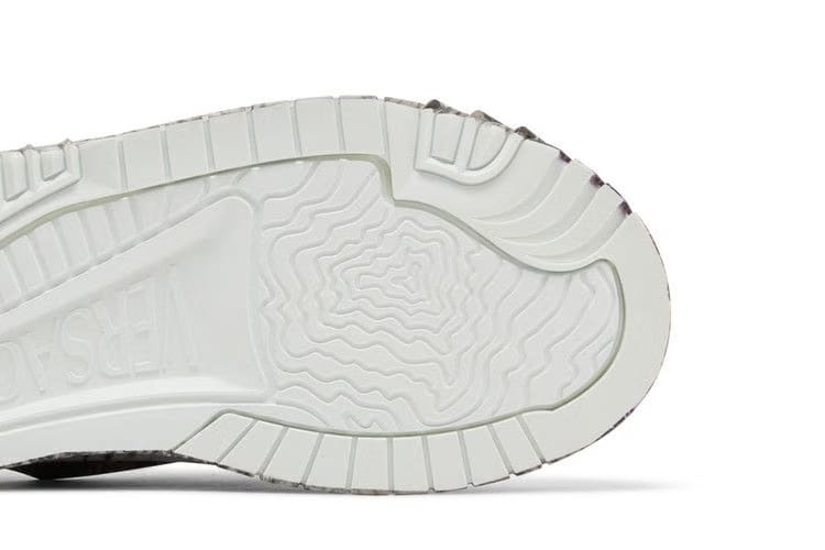 Versace Odissea Caged Rubber Medusa Sneaker Grey Orange Python