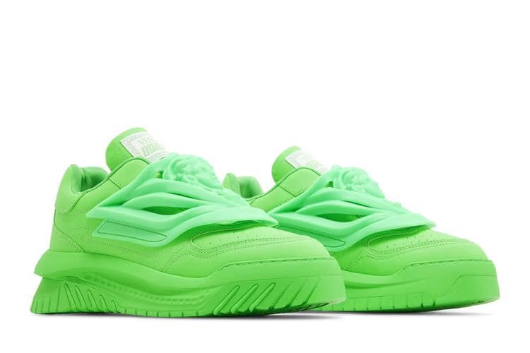 Versace Odissea Caged Rubber Medusa Sneaker Green