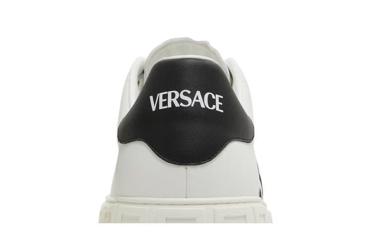 Versace Embroidered Greca Sneaker White Black