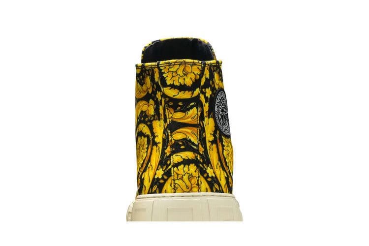 Versace Canvas High Barocco Print - Black Gold