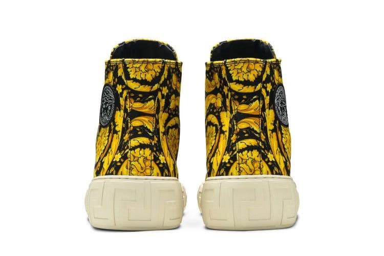 Versace Canvas High Barocco Print - Black Gold