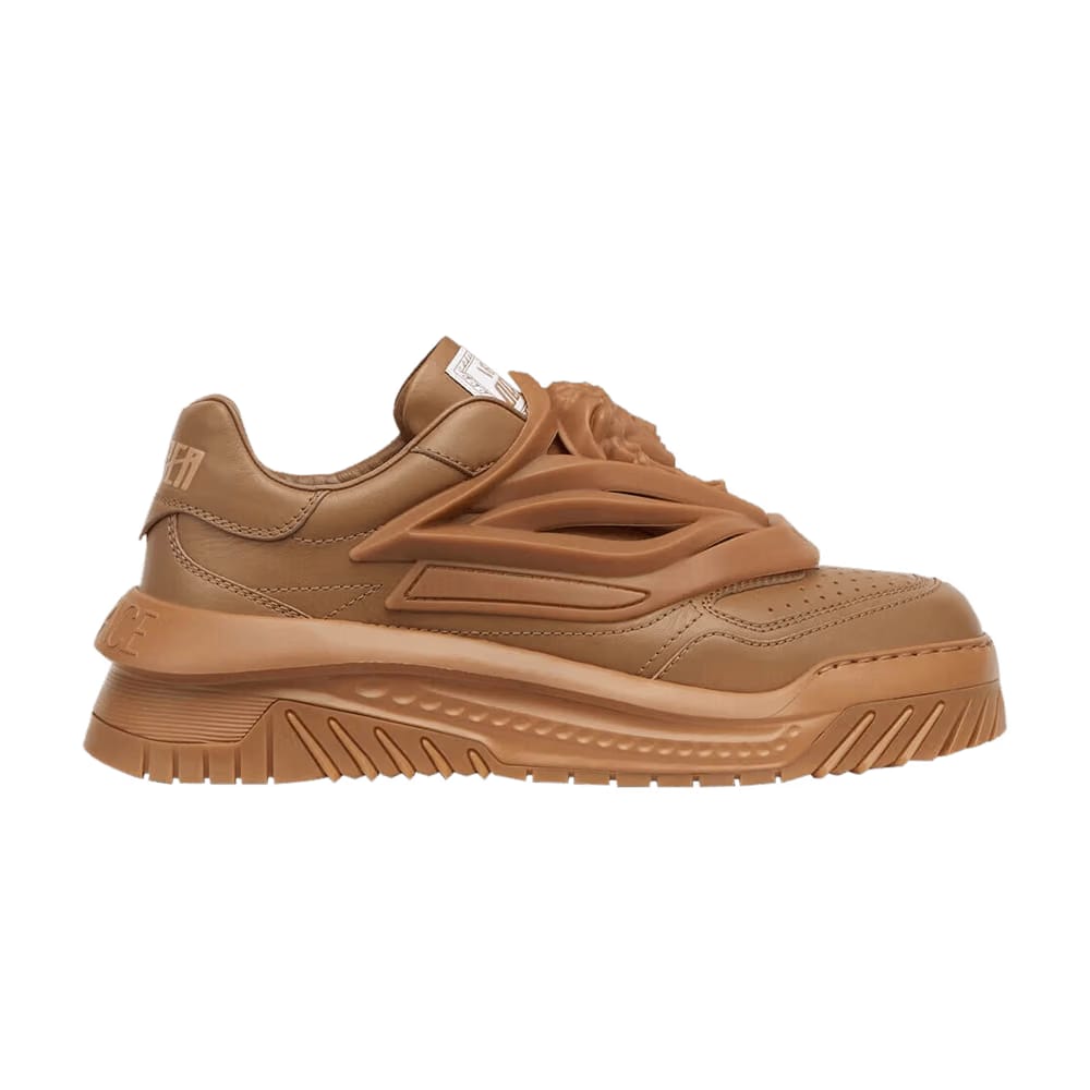 Versace Odissea Caged Rubber Medusa Sneaker Caramel