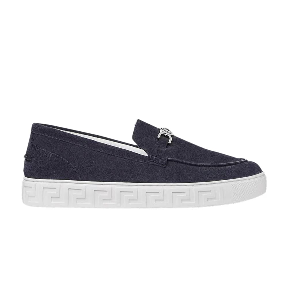 Versace Medusa '95 Suede Greca Loafer Blue