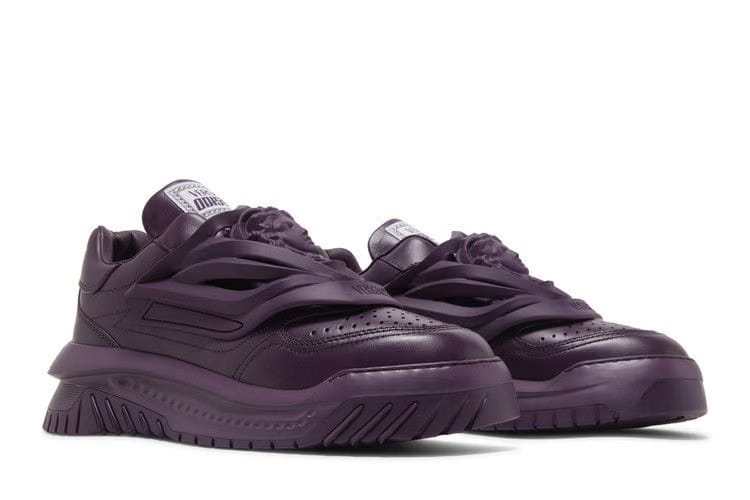 Versace Odissea Caged Rubber Medusa Sneaker Burgundy