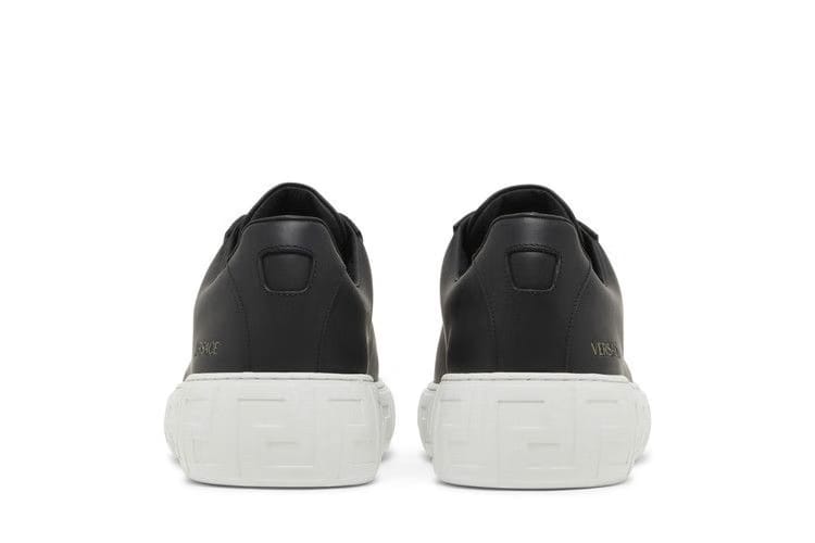 Versace Greca Lace-up Sneakers Black White