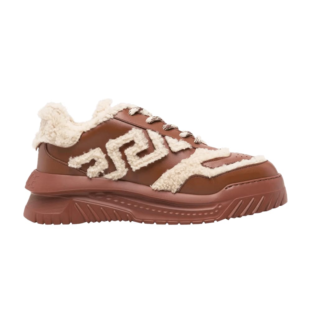 Versace Odissea Sneaker Shearling - Brown